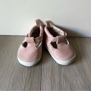 Carters pink T strap baby shoes